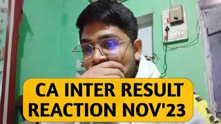 CA inter result reaction Nov23  Aman Deep [upl. by Zeph]