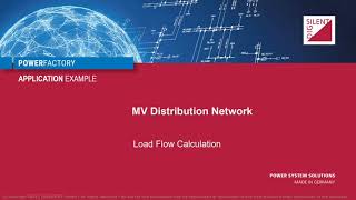 PowerFactory  MV Distribution Network  Load Flow [upl. by Taka]