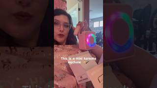 Mini Karaoke Machine Unboxing  HD Sound amp LED Lights [upl. by Delos82]