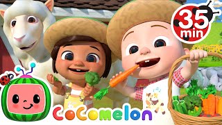 Yes Yes Vegetables On The Farm  More Nursery Rhymes amp Kids Songs  CoComelon [upl. by Ecilahc355]