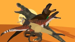 allosaurus and torvosaurus and giganotosaurus and T Rex [upl. by Elidad992]