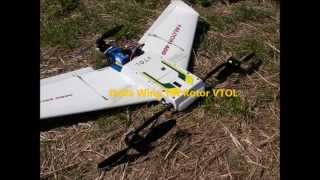 RC Delta Wing Tilt Rotor VTOLMultiwii Tricopter [upl. by Anoyek]