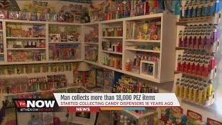 Mans PEZ collection contains over 18000 items [upl. by Annat222]