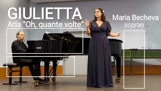 VBellini I Capuleti e i Montecchi Giulietta aria quotOh quante voltequot Maria Becheva [upl. by Yrot]