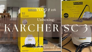 Unboxing my KARCHER STEAM CLEANER 3 SC3  VLOG 216 🇳🇿 [upl. by Archy]