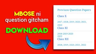 MBOSE Question Papers X XI XI 2017 2018 2019 2020 2021  Garo Video [upl. by Cyndie424]