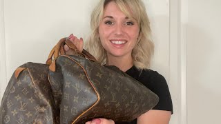 Authentic Louis Vuitton Speedy 25 30 35 amp 40 size comparison [upl. by Okikuy991]