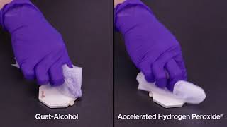 Cleaning comparison between QuatAlcohol and Accelerated Hydrogen Peroxide® [upl. by Hereld]