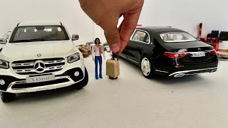 118 Scale Diecast Model MercedesBenz XClass Vs S680 Maybach Cars Facing  Car Review  Automobile [upl. by Clareta48]