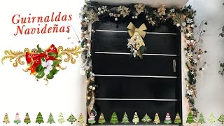 Guirnaldas Navideñas  Decoración de Puerta Navideña [upl. by Dulcia]