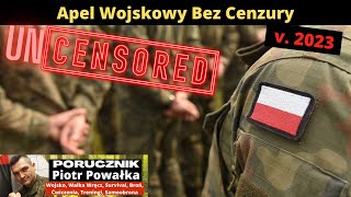 Apel Wojskowy BEZ CENZURY v 2023 Dobrowolna Zasadnicza Służba Wojskowa [upl. by Suoivatram]