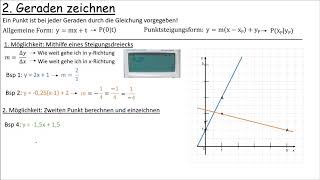 02 Geraden zeichnen [upl. by Halyak163]