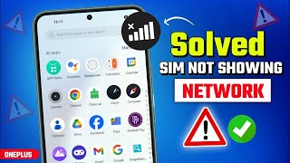 OnePlus Phone Mobile NO SERVICE And No Network Problem 2025 Solved  How to fix No Service Sim Card [upl. by Melborn103]