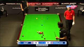 Ronnie OSullivan  Mark Selby Frame 6 Snooker Paul Hunter Classic 2013  Semi Final [upl. by Yesnil]