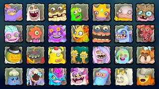 Memory Game  All Monsters Sounds amp Icons 412  My Singing Monsters [upl. by Nauqed127]