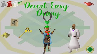 OSRS Desert Easy Diary Guide  Ironman Approved [upl. by Kistner]