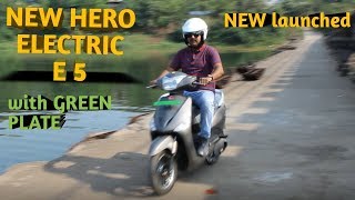 New Lithium Ion electric scooter Hero Optima E5 full Review in hindi [upl. by Ilocin]