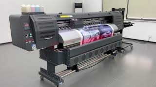 18m Ecosolvent Inkjet Printer with Epson I3200E1 Printhead [upl. by Eislrahc156]