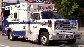 Teaneck Volunteer Ambulance Corps Ambulance 73 Responding 102418 [upl. by Assetak652]