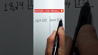 DIVISÃO COM VÍRGULA matemáticabásica [upl. by Juan]