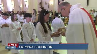 Jóvenes de nuestra localidad tomaron la Primera Comunión en la Parroquia Nuestra Señora Del Rosario [upl. by Eisaj]