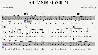 AH CANIM SEVGİLİMDmPlay AlongGuitarKeyboardFluteViolinMelodicaUkuleleRecorder [upl. by Mulloy243]