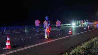 Drie gewonden bij zware klap op E403 in Torhout [upl. by Aiekram526]