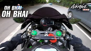 Accidental Wheelie on NINJA H2 [upl. by Enak412]