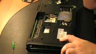 HP Pavillion Dv2845se Laptop disassembly pt1 [upl. by Ecnadnak]