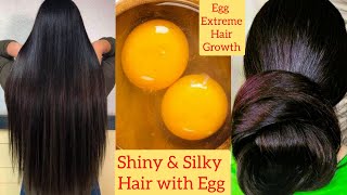 पतले बालों को दोगुनी तेज़ी से लंबाघनाशाइनी बनाएं Egg Hair Mask for Extreme Hair GrowthRegrow Hair [upl. by Aman]