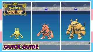 How To Evolve Elekid Into Electabuzz Into Electivire In Pokemon Scarlet amp Violet  Quick Guide [upl. by Marb289]