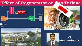 Effect of Regeneretor on Gas Turbine Engine  Explanation with simple Problem [upl. by Sabian532]