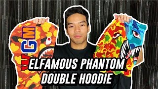 RasaLokal  Elfamous Phantom Hoodie BAPE SHARK VERSI LOKAL [upl. by Anirahs884]