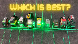 Green Laser Level Comparison [upl. by Eimmelc581]