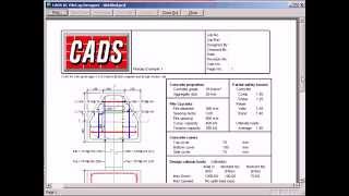 CADS RC Pilecap Designer [upl. by Enimajneb]