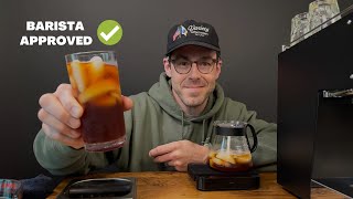 How to make iced coffee in 90 seconds pour over recipe [upl. by Hasheem]