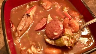 Seafood and Okra Gumbo by The Cajun Ninja [upl. by Amick]