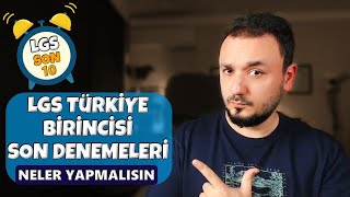 LGS Türkiye Birincisinin SON DENEMELERİ Nasıldı Galatasaray Lisesi Nasıl Kazanılır [upl. by Bush]