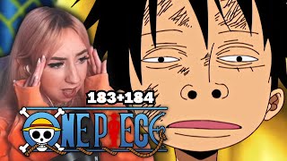 LUFFY VS ENERU  One Piece Episode 183 amp 184 Reaction [upl. by Emeline]