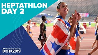 Heptathlon Day 2  World Athletics Championships Doha 2019 [upl. by Eimrots]