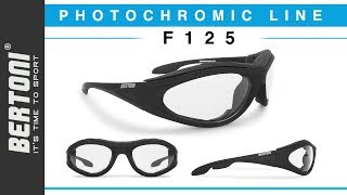 F125 Photochromic Antifog Sunglasses for Motorbike ski and shooting by Bertoni [upl. by Annaiel]