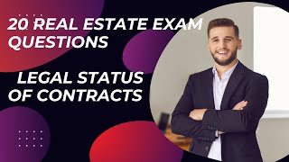 20 Real Estate Exam Questions on Legal Status of Contracts  Real Estate Exam Prep on Contract Law [upl. by Silberman]