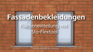 Fassadenbekleidungen – Flächeneinteilung mit dem StoFlextool [upl. by Afrika]