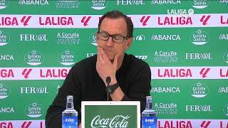 Rueda de prensa Racing Club Ferrol vs SD Eibar [upl. by Rajewski]