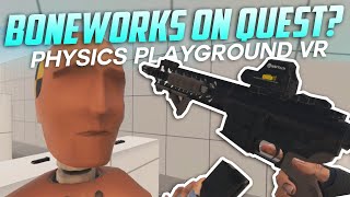 Boneworks on Oculus Quest  Physics Playground VR First Impressions [upl. by Ecirtnom]