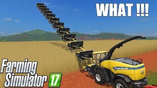 Farming Simulator 17  CRAZY STAIRS POPLAR CUTTER  WHATTT w New Holland Harvester [upl. by Goldy]