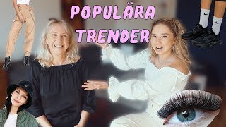 MAMMA REAGERAR PÅ POPULÄRA TRENDER [upl. by Mellins]