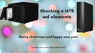 How to shuck a 16TB WD elements A Christmas Special [upl. by Lewap]