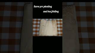 saree pre pleating shortsvideo [upl. by Eledoya]