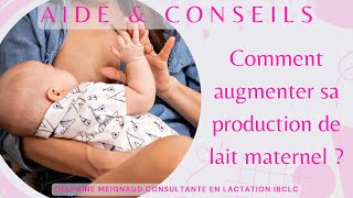 Comment augmenter ma production en lait maternel [upl. by Anirtac333]